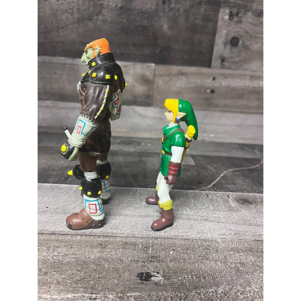 Vintage Legend of Zelda Ocarina of Time Link & Ganondorf Action Figures BD&A
